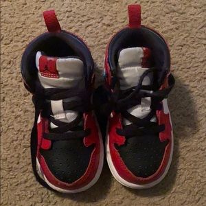 NIKE JORDAN 1 6C TODDLER RED AND BLACK